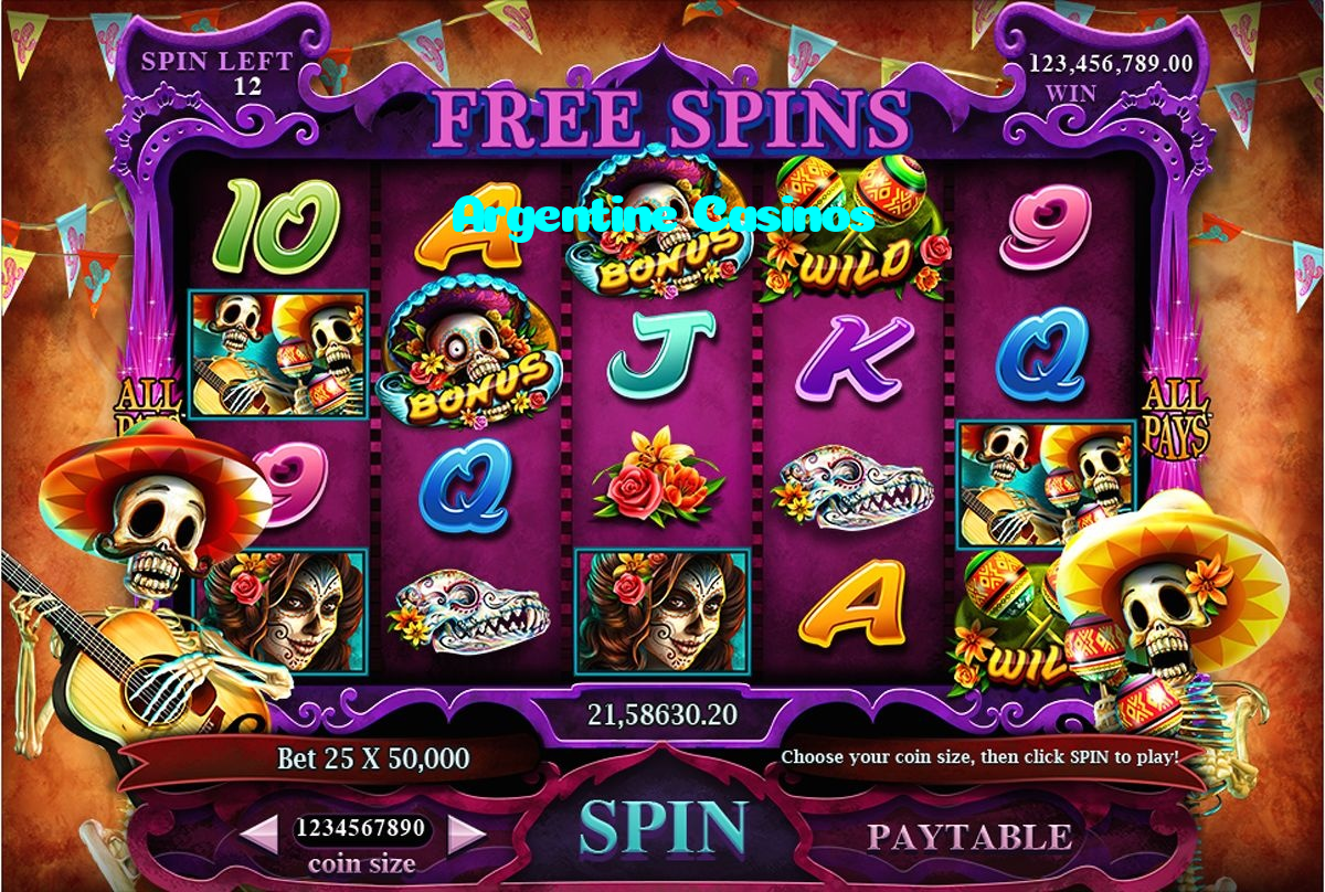 available types of Argentine Casinos bet including pre-match live express and system bets